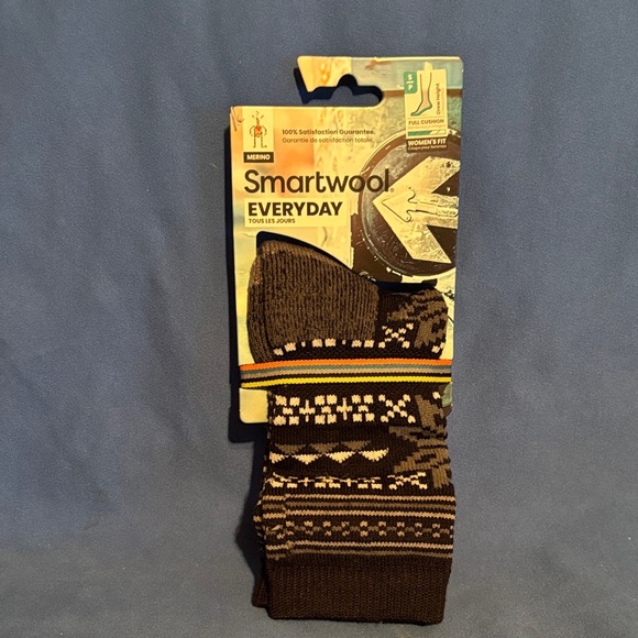 Smartwool Accessories - Smartwool Everyday Womens Merino Patterned Socks - Black with white Accent